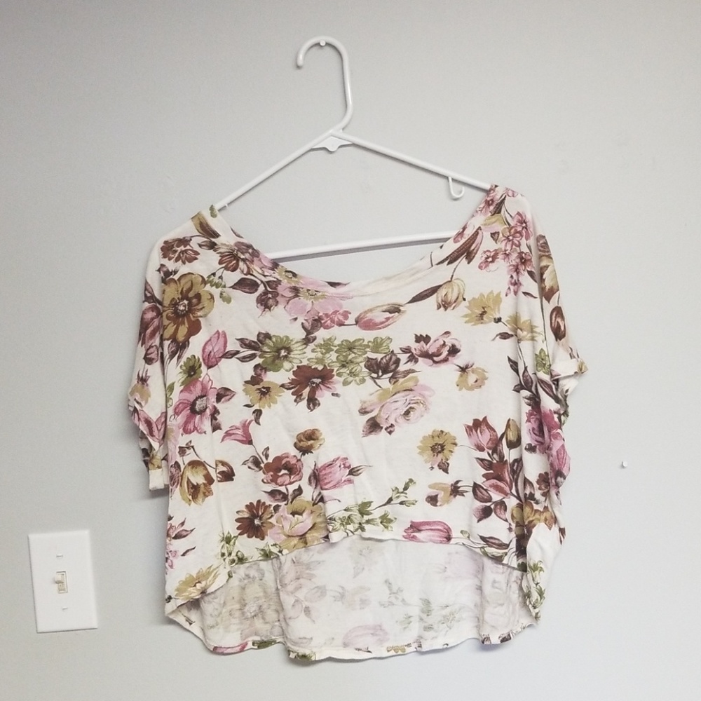 Crop top loose fit t shirt